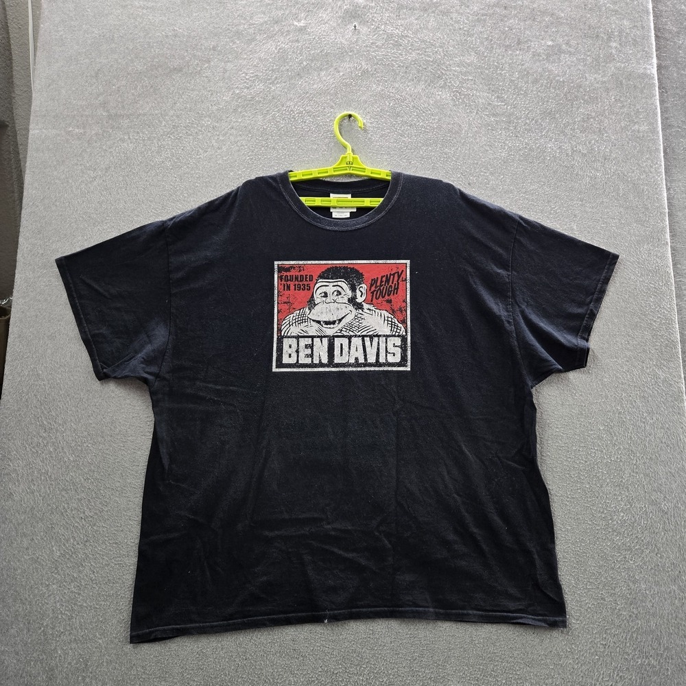 Ben Davis Men Shirt 3XL Black‎ Graphic Short Sleeve Work
